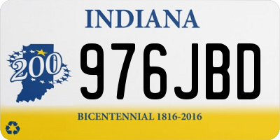 IN license plate 976JBD
