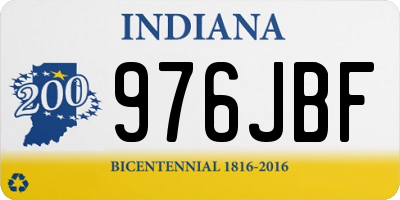 IN license plate 976JBF