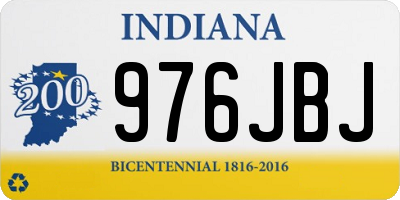 IN license plate 976JBJ