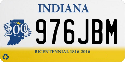 IN license plate 976JBM