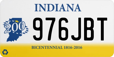 IN license plate 976JBT
