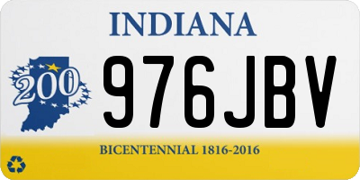 IN license plate 976JBV