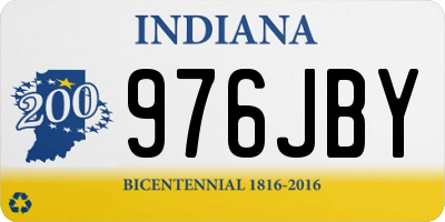 IN license plate 976JBY