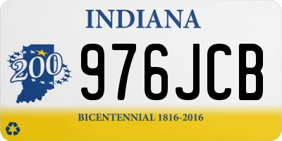 IN license plate 976JCB