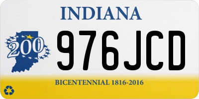 IN license plate 976JCD
