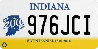 IN license plate 976JCI