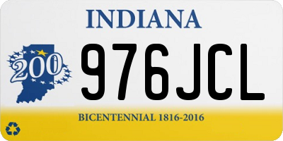 IN license plate 976JCL