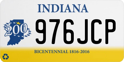 IN license plate 976JCP