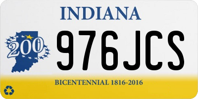 IN license plate 976JCS