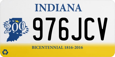 IN license plate 976JCV