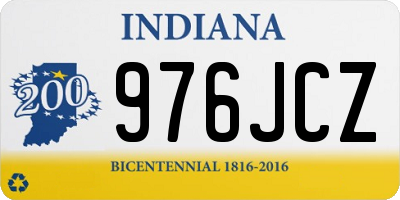 IN license plate 976JCZ