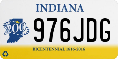 IN license plate 976JDG