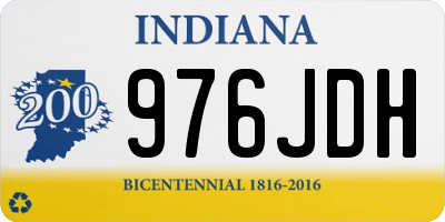 IN license plate 976JDH