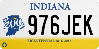 IN license plate 976JEK