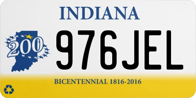 IN license plate 976JEL