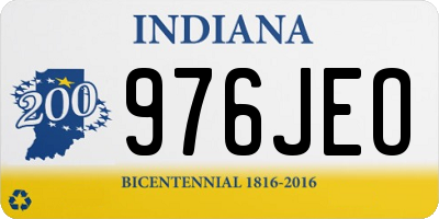 IN license plate 976JEO