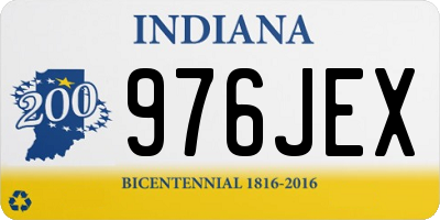 IN license plate 976JEX