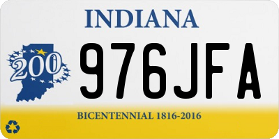 IN license plate 976JFA