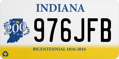 IN license plate 976JFB