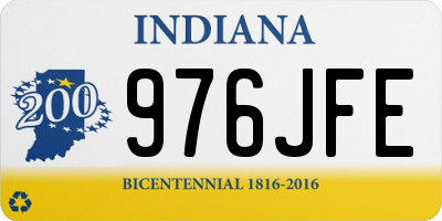 IN license plate 976JFE