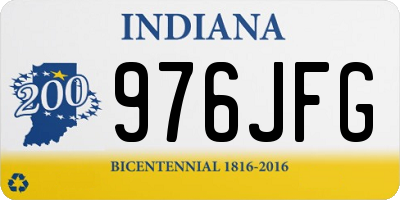IN license plate 976JFG