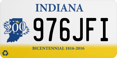 IN license plate 976JFI