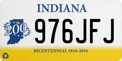 IN license plate 976JFJ