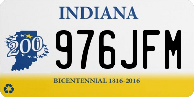 IN license plate 976JFM