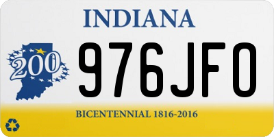 IN license plate 976JFO