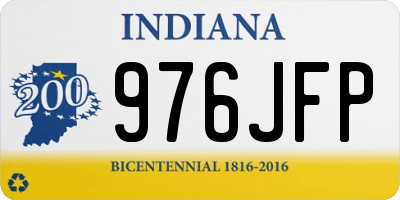IN license plate 976JFP