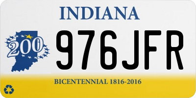 IN license plate 976JFR