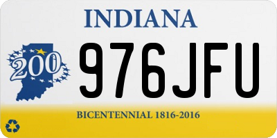 IN license plate 976JFU