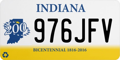 IN license plate 976JFV