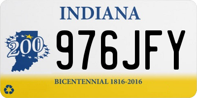 IN license plate 976JFY