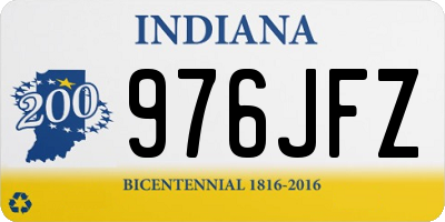 IN license plate 976JFZ
