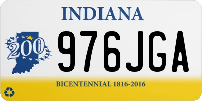 IN license plate 976JGA