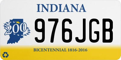 IN license plate 976JGB