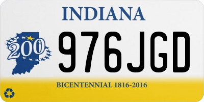 IN license plate 976JGD