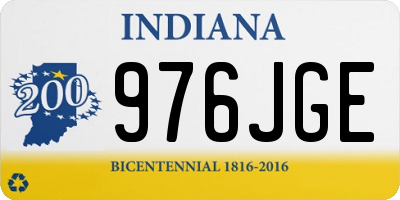 IN license plate 976JGE
