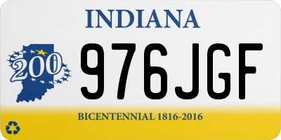 IN license plate 976JGF