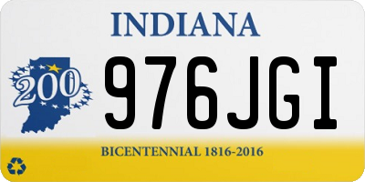 IN license plate 976JGI