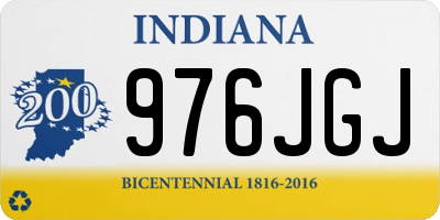 IN license plate 976JGJ