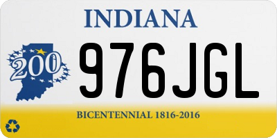 IN license plate 976JGL