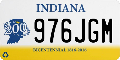 IN license plate 976JGM