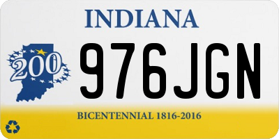 IN license plate 976JGN