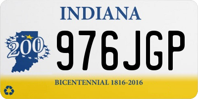 IN license plate 976JGP
