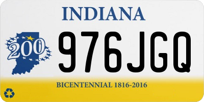 IN license plate 976JGQ