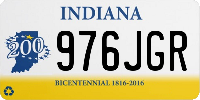 IN license plate 976JGR