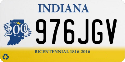 IN license plate 976JGV