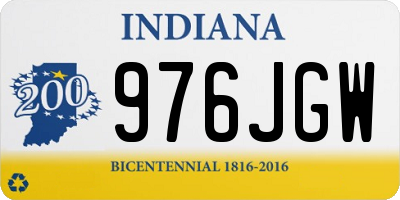 IN license plate 976JGW